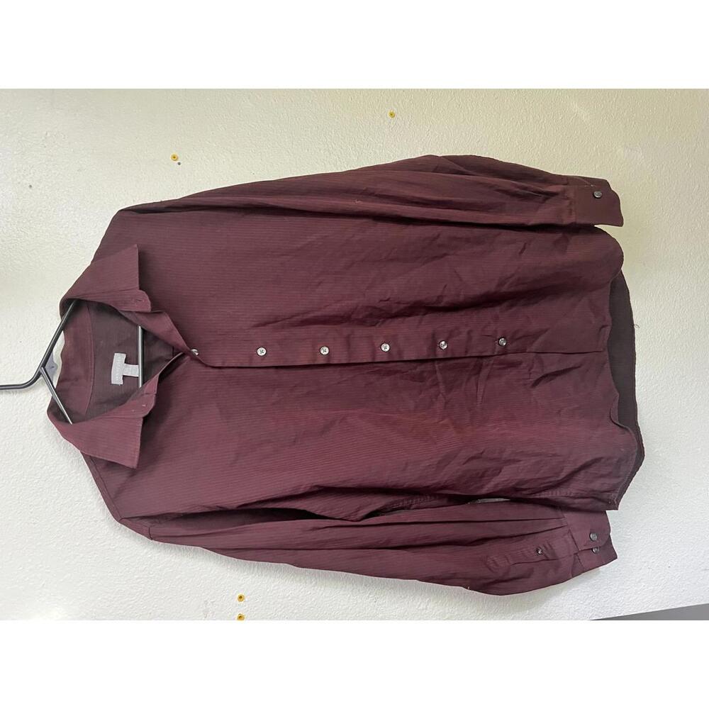Van Heusen Men's Dress Shirt Burgundy‎ Large
